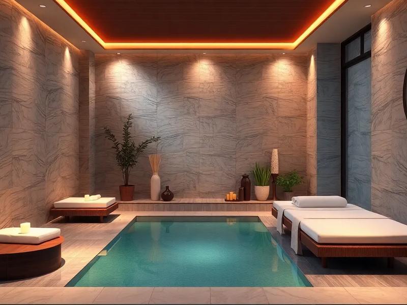 Spa hotel relaxation area